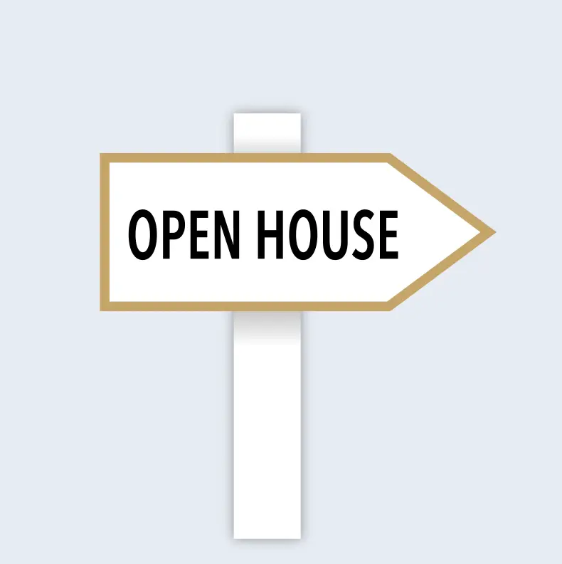Open House Sign GIF Sticker
